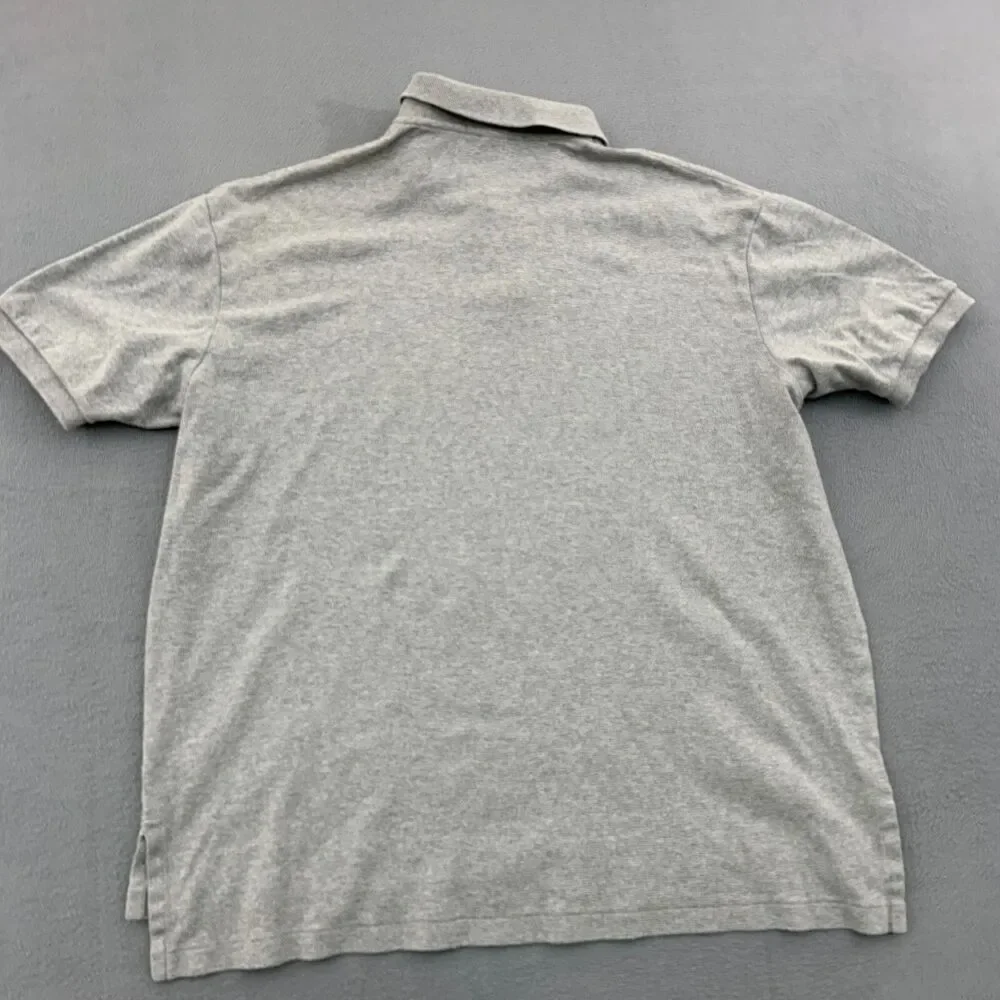 Polo Ralph Lauren Polo Shirt Mens XL Gray Blue Pony Short Sleeve